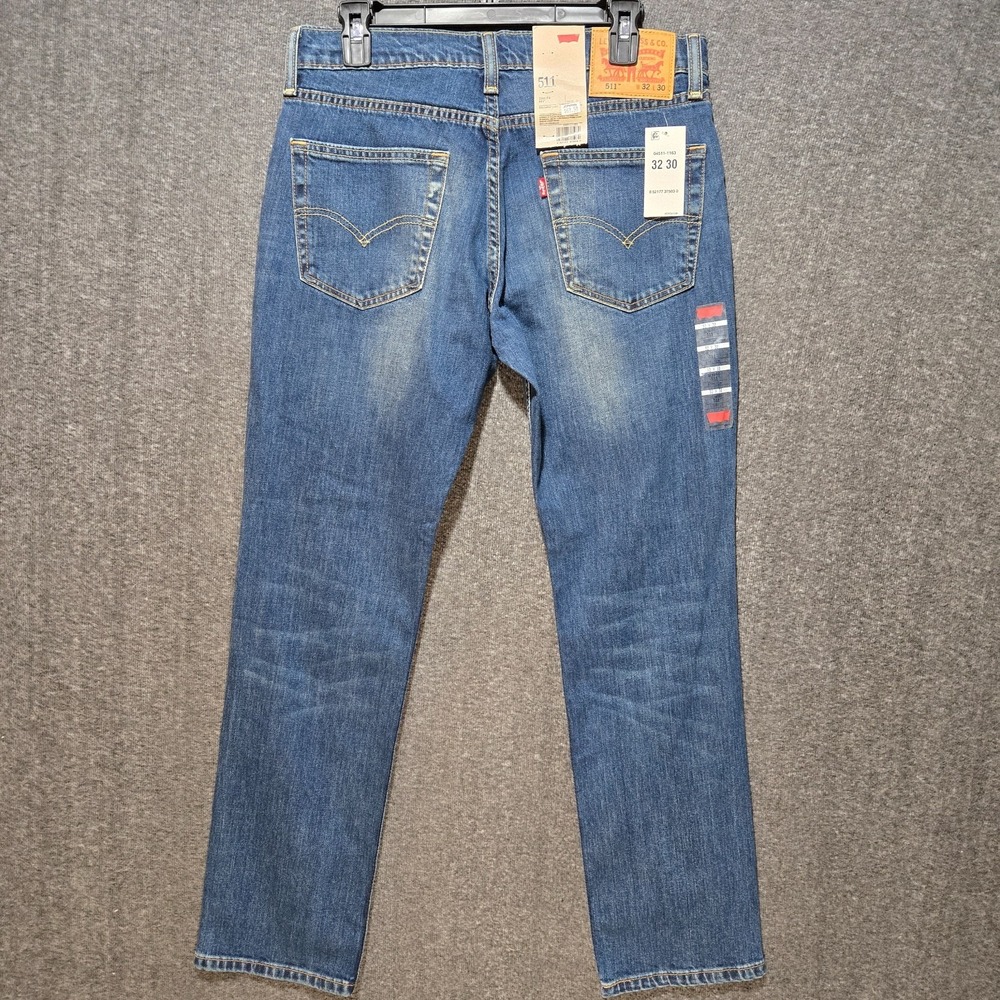 Levis 511 Slim Fit Stretch Mens 32x30 Jeans Denim NWT - Picture 7 of 11